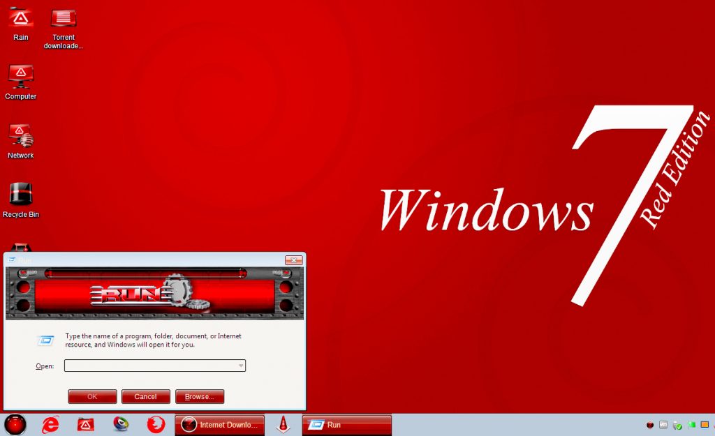 Windows 7 Red Edition free Download for PC