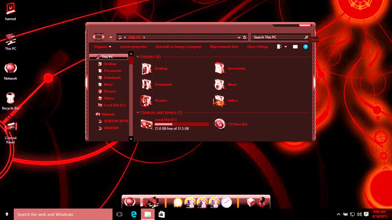 Windows 7 Red Edition free Download for PC